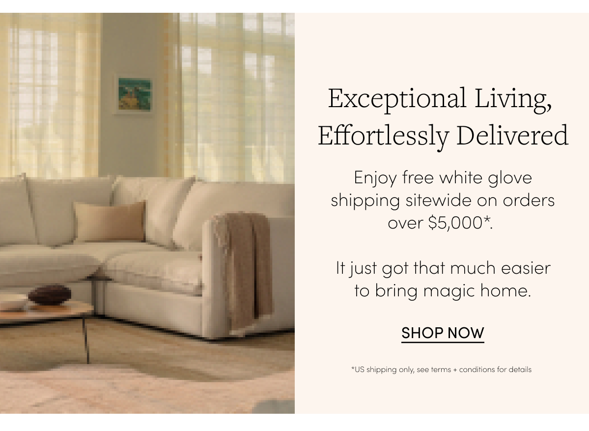Free Shipping on orders over $5,000