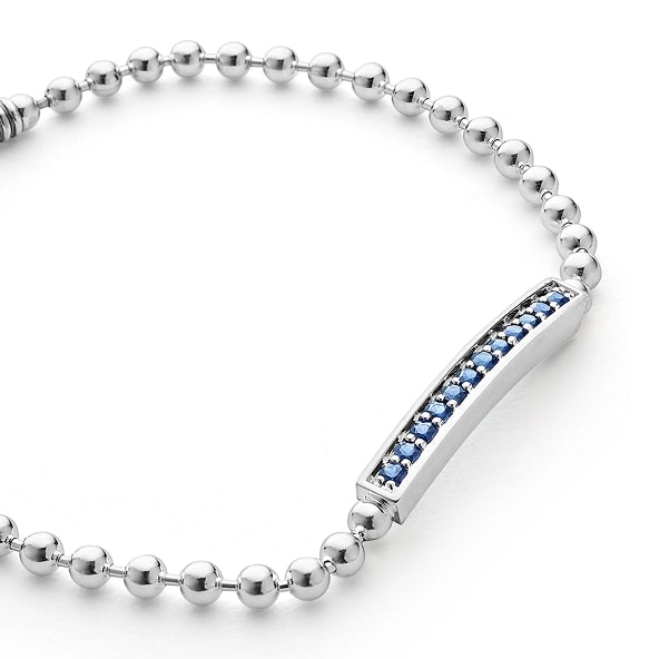 Blue Sapphire Beaded Bracelet