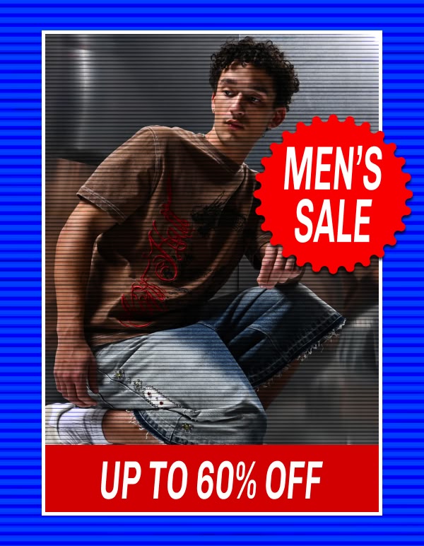 Shop men's sale up to 60% off