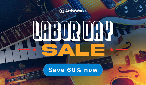 ArtistWorks Back to School Sale: Save 50% on most annual plans!
