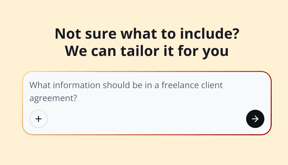 Not sure what to include? We can tailor it for you