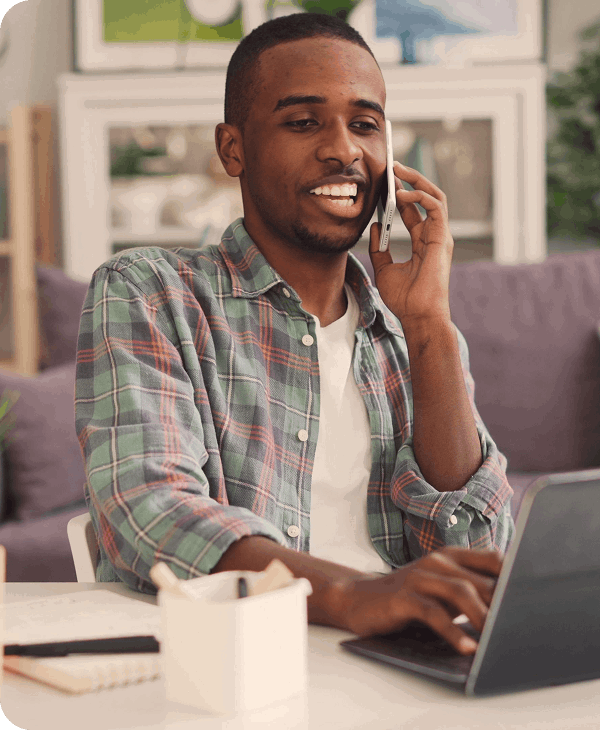 Gentleman on the phone