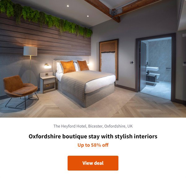 Oxfordshire boutique stay with stylish interiors