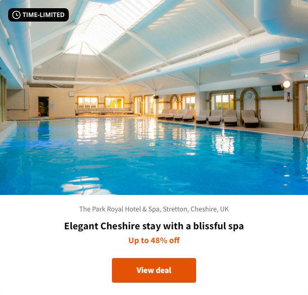 Elegant Cheshire stay with a blissful spa