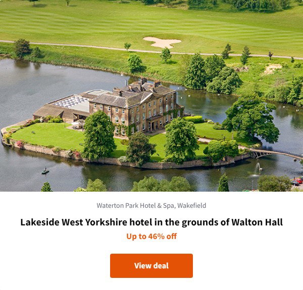 Lakeside West Yorkshire hotel in the grounds of Walton Hall