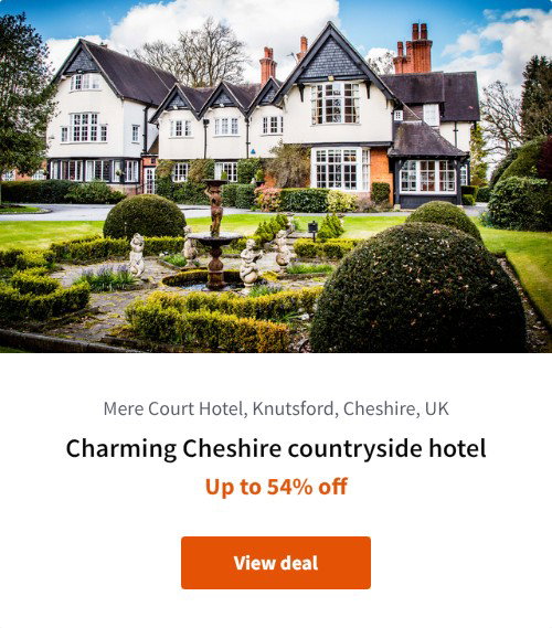 Charming Cheshire countryside hotel