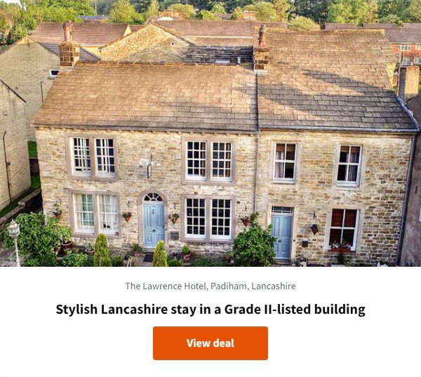Stylish Lancashire stay in a Grade II-listed building