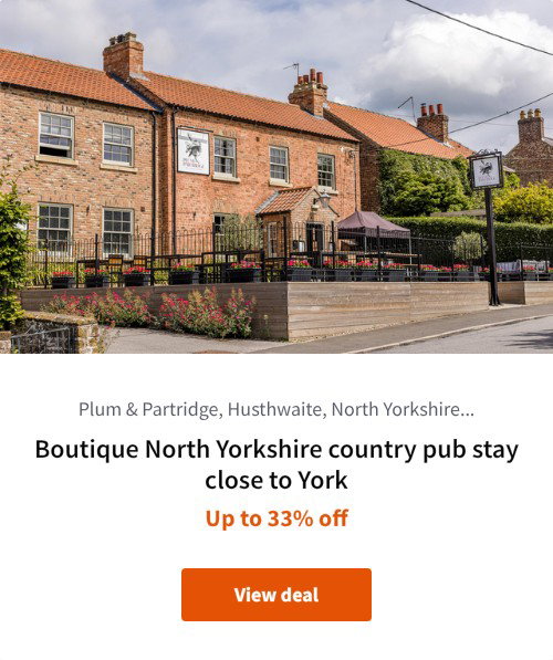 Boutique North Yorkshire country pub stay close to York