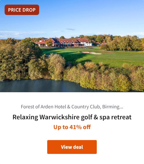 Relaxing Warwickshire golf &amp; spa retreat