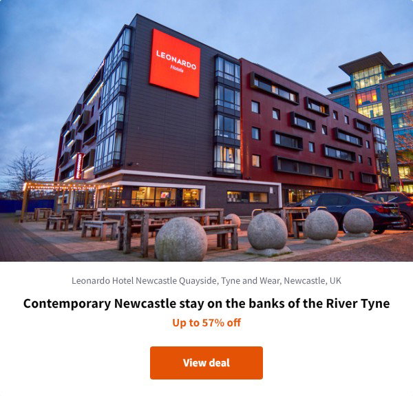 Contemporary Newcastle stay on the banks of the River Tyne