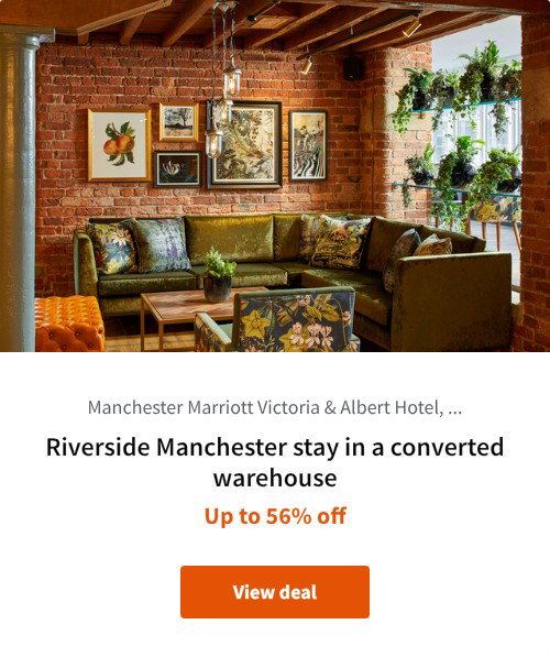 Riverside Manchester stay in a converted warehouse