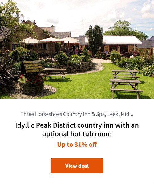 Idyllic Peak District country inn with an optional hot tub room