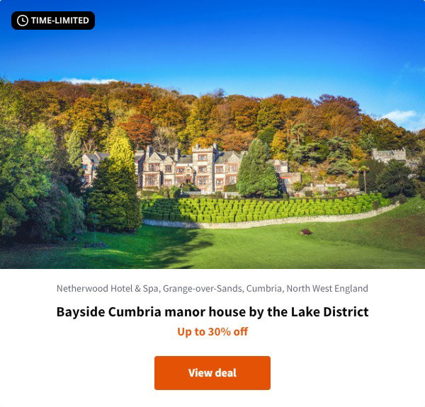 Bayside Cumbria manor house by the Lake District