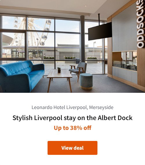 Stylish Liverpool stay on the Albert Dock