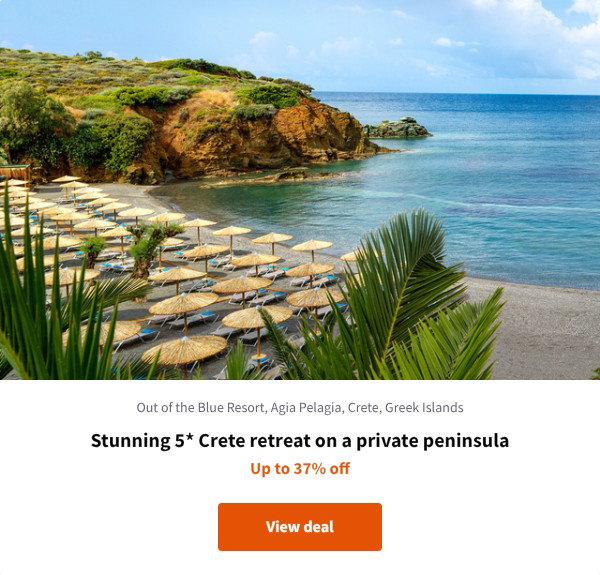 Stunning 5* Crete retreat on a private peninsula