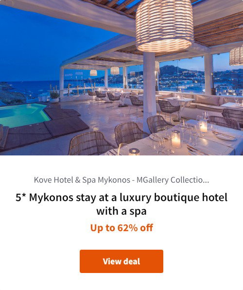5* Mykonos stay at a luxury boutique hotel with a spa