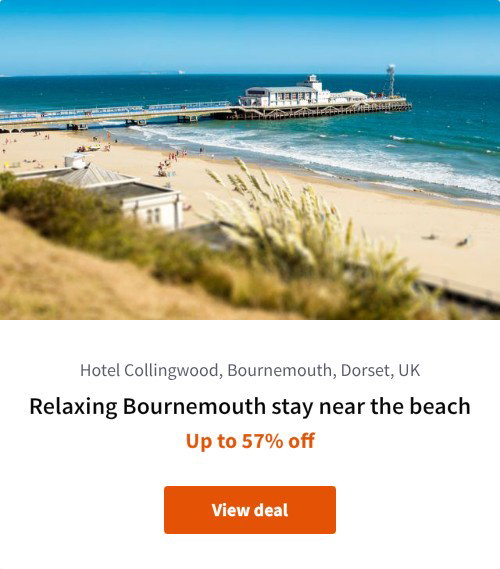 Relaxing Bournemouth stay near the beach