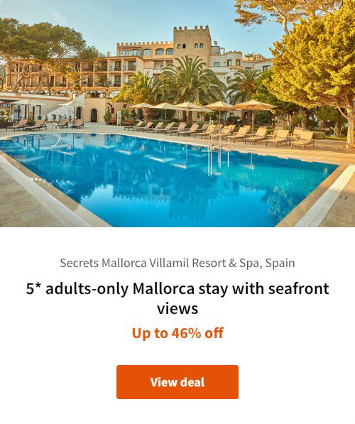 5* adults-only Mallorca stay with seafront views