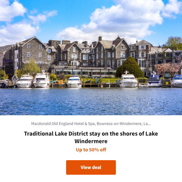 Traditional Lake District stay on the shores of Lake Windermere