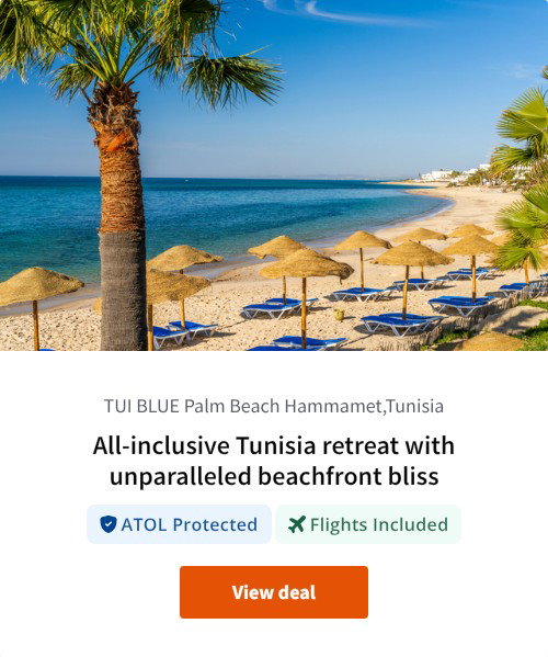 All-inclusive Tunisia retreat with unparalleled beachfront bliss