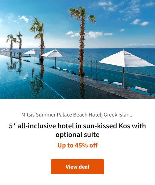 5* all-inclusive hotel in sun-kissed Kos with optional suite