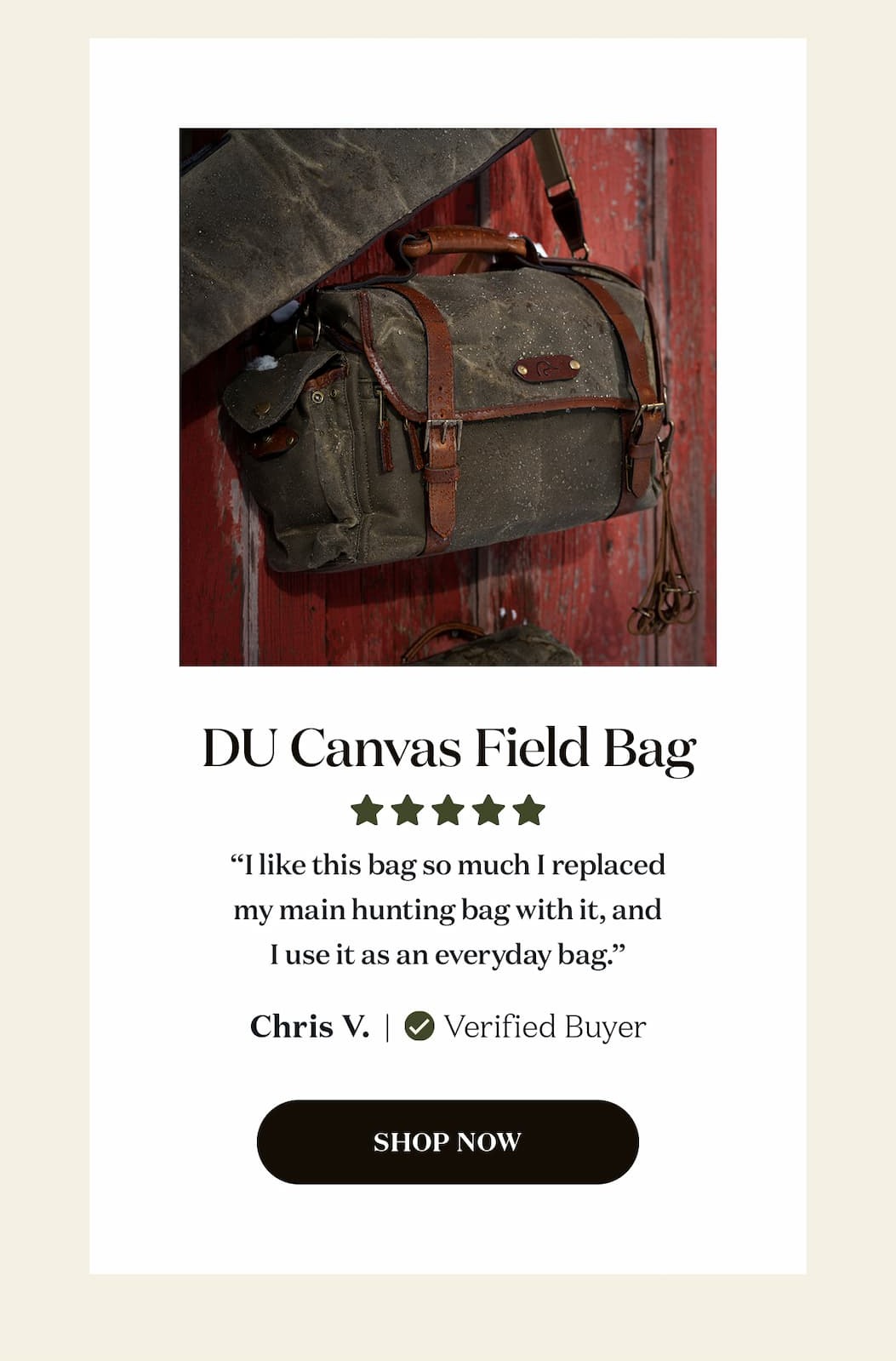 DU Canvas Field Bag - Shop Now