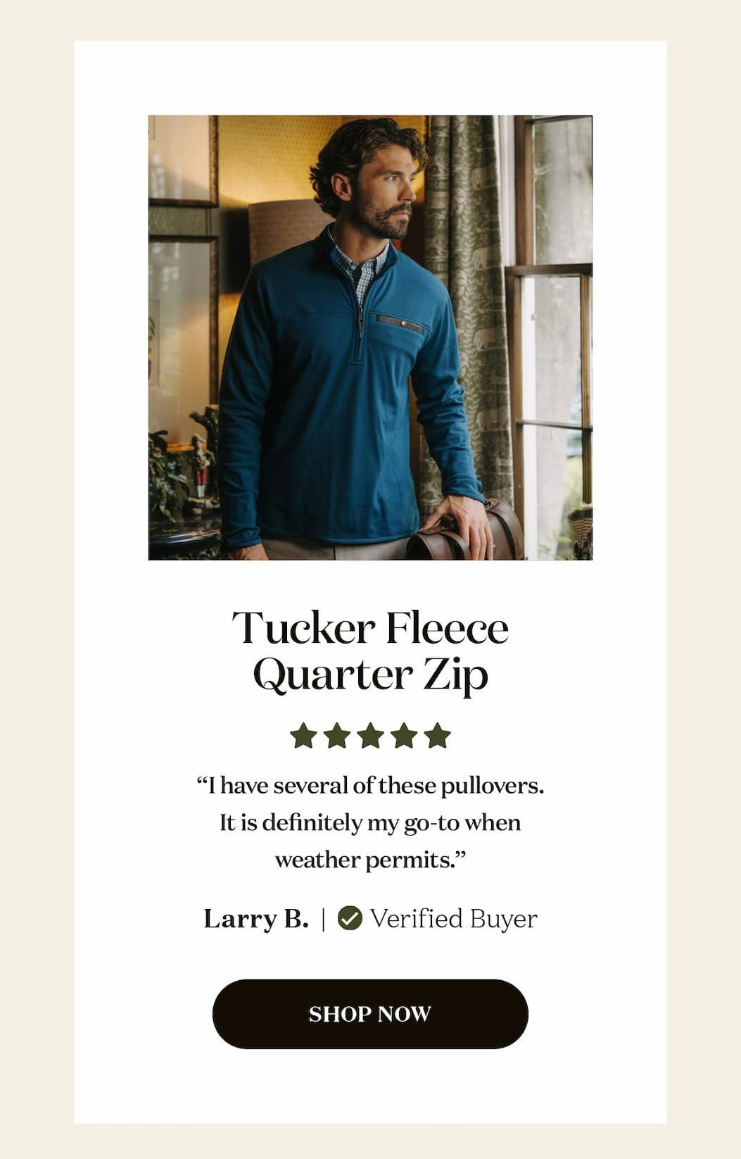 Tucker Fleece Quarter Zip - Shop Now