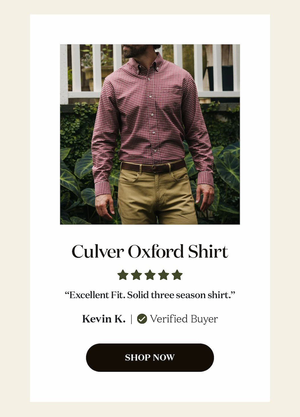 Culver Oxford Shirt - Shop Now