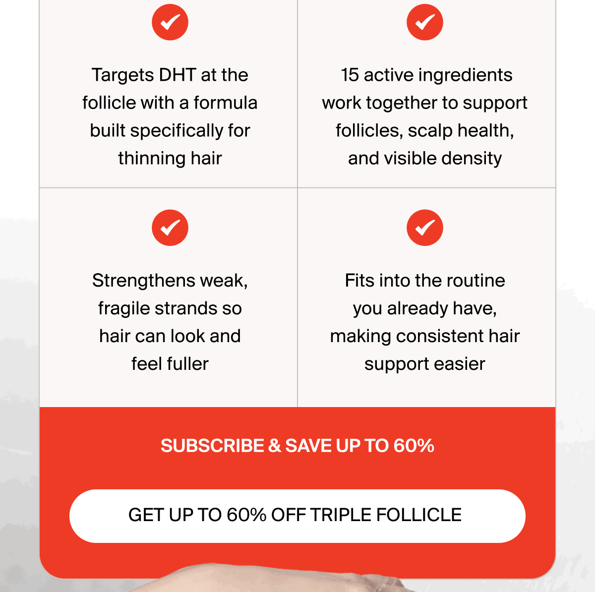 GET UP TO 60% OFF TRIPLE FOLLICLE