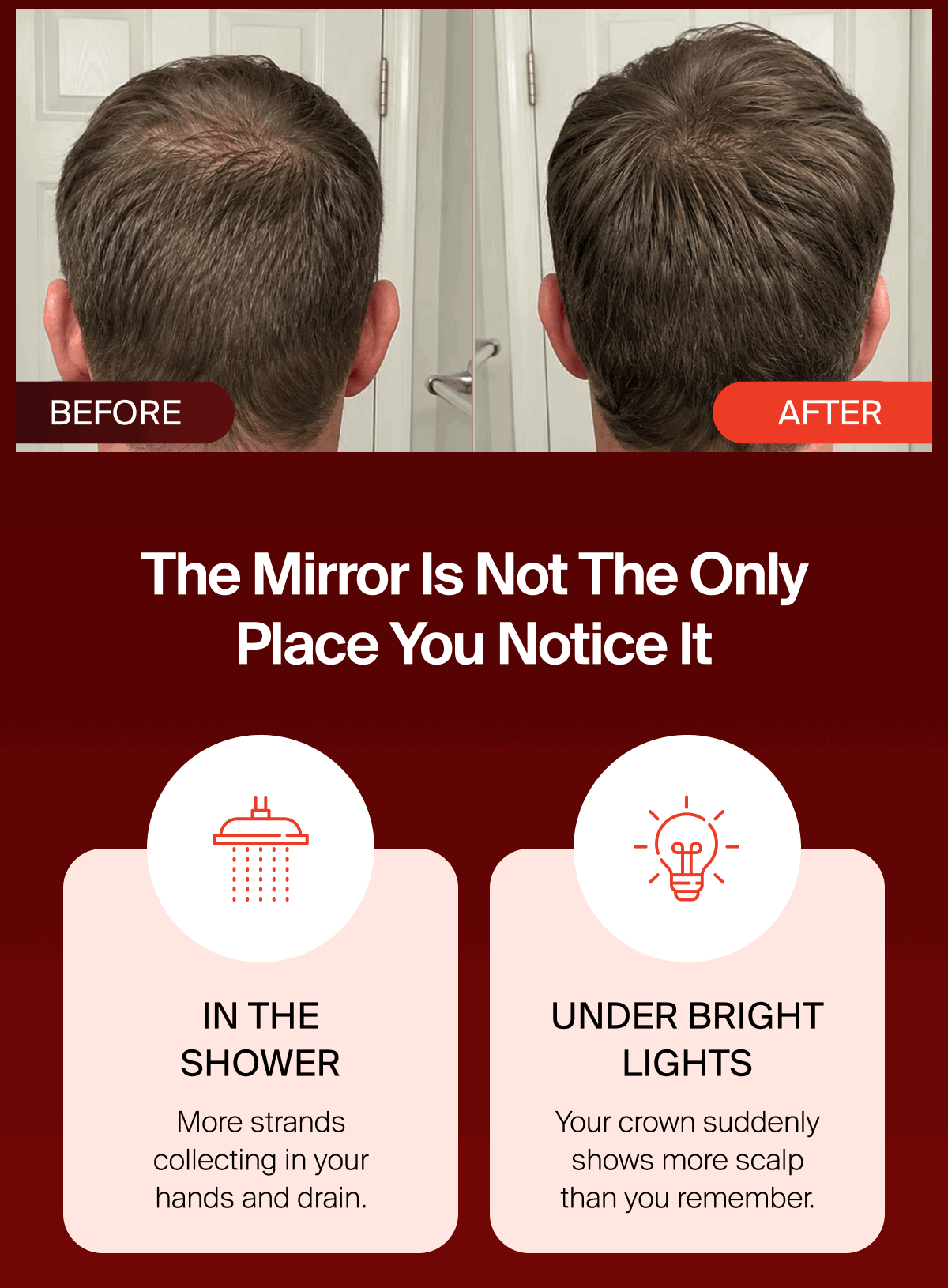 THE MIRROR IS NOT THE ONLY PLACE YOU NOTICE IT