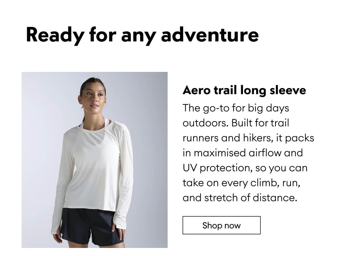 Aero trail long sleeve | Shop now 