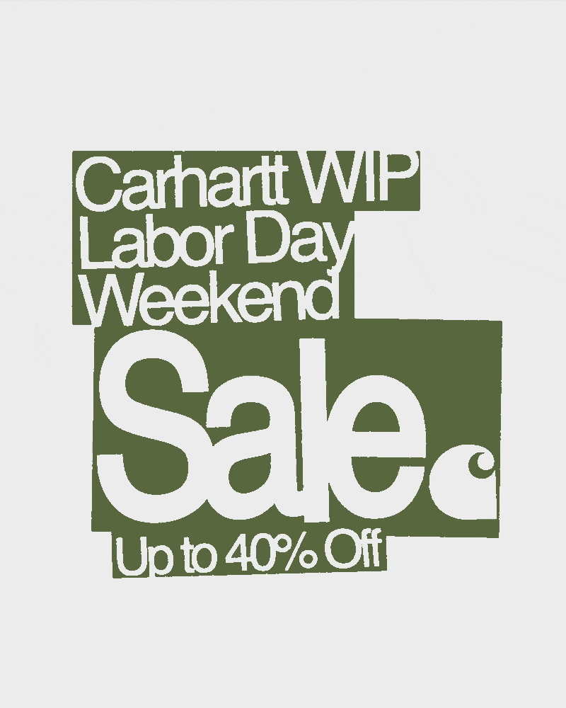 Carhartt WIP Labor Day Weekend Sale 2026