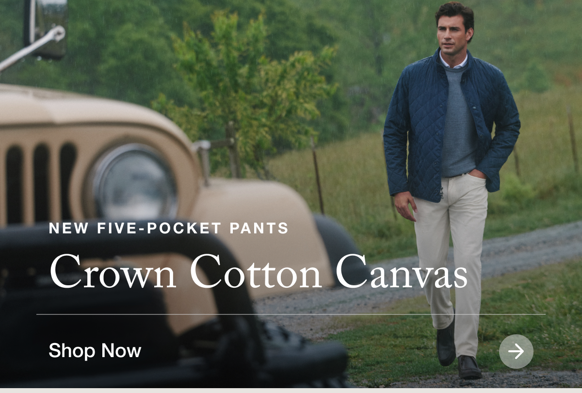 New Five-Pocket Pants | Crown Cotton Canvas | Shop Now