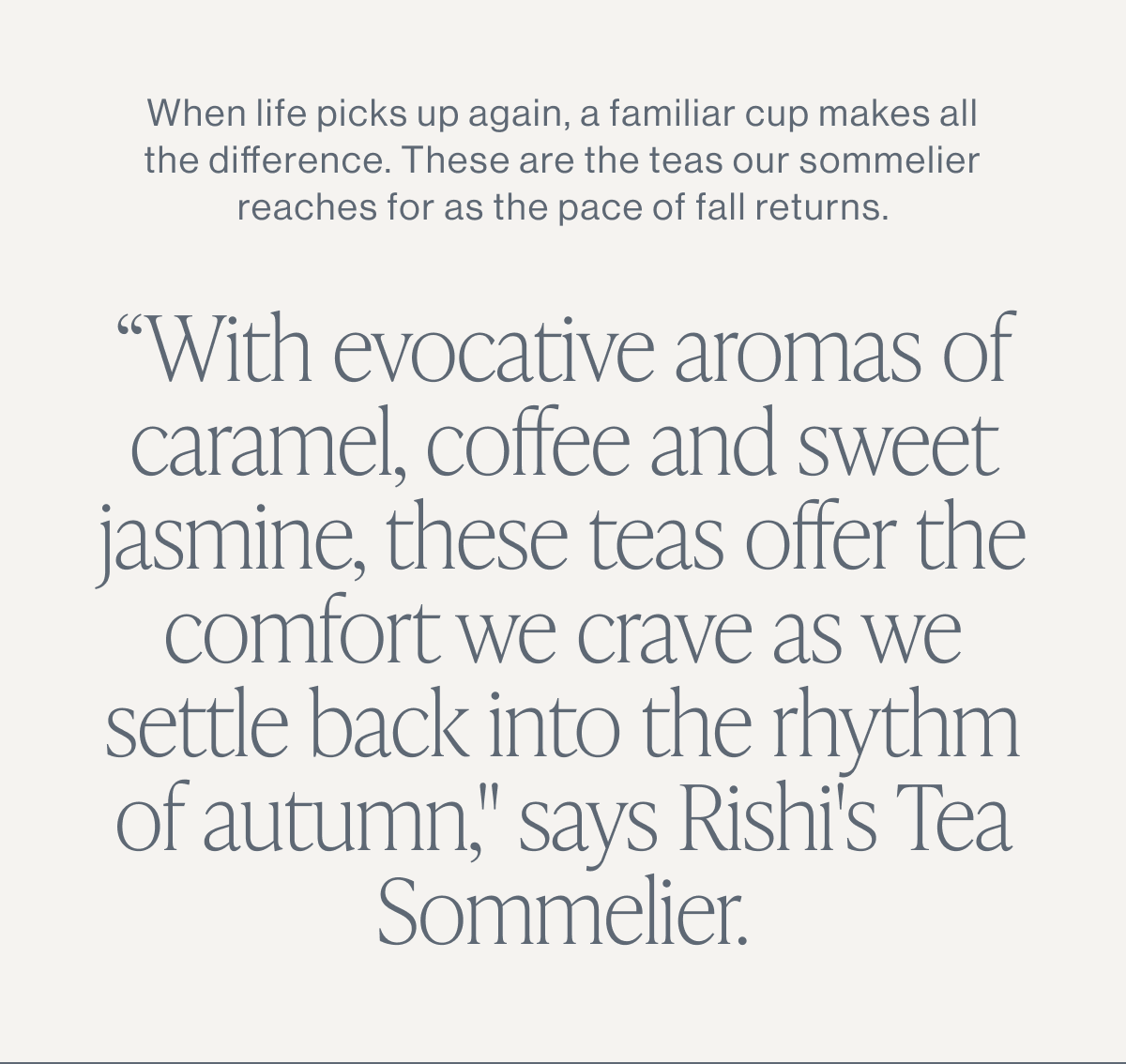 Fall Teas