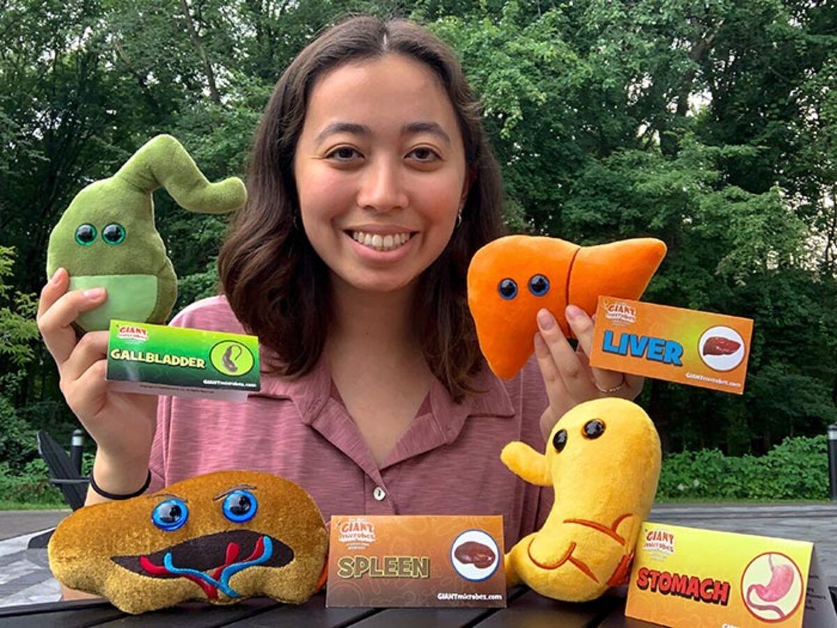 Holding Digestion pack plushies