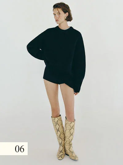 Jo Regenerative Wool Oversized Crew