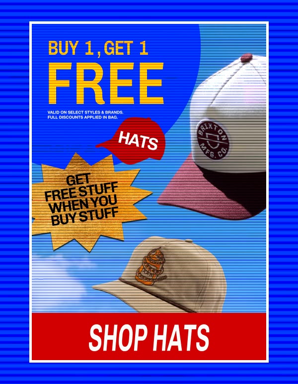 Buy one sale hat, get another sale hat free! 