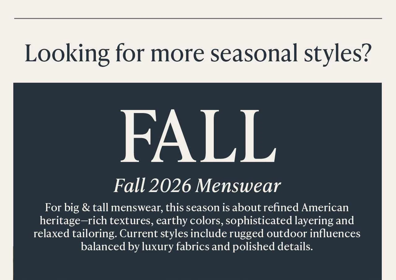 New arrivals for fall