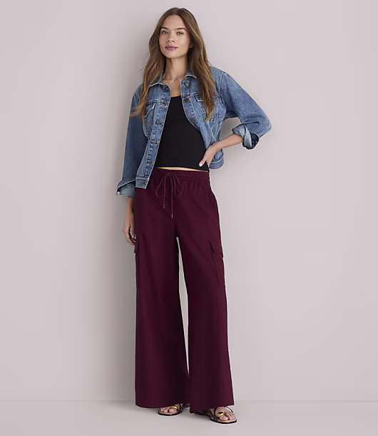 Lou & Grey Linen Cotton Cargo Pants