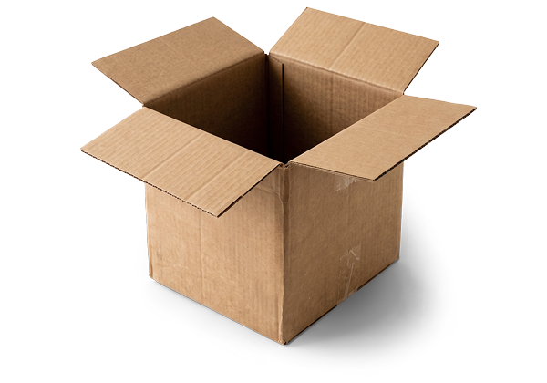 Image of an open cardboard box