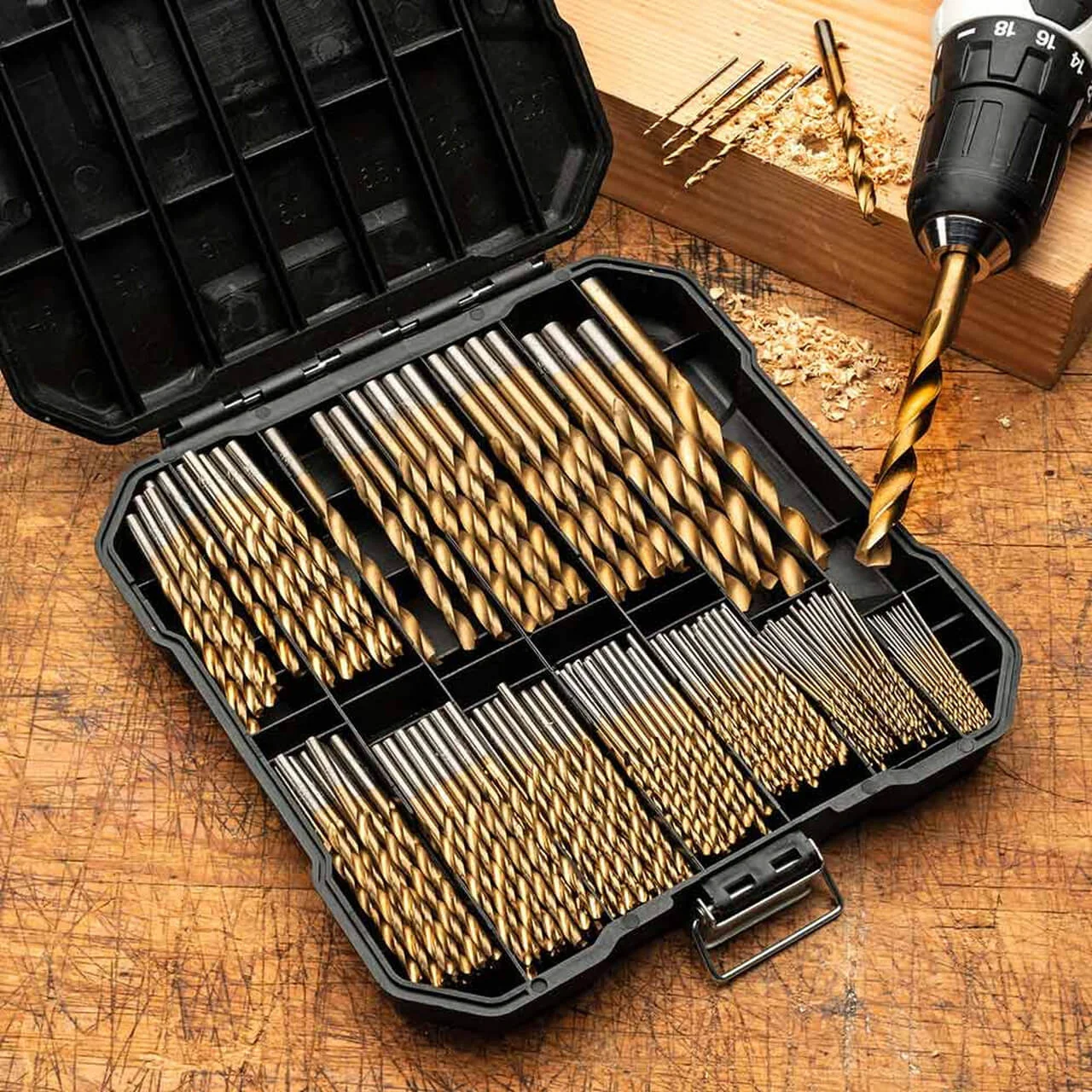 Image of Compact Set of 160 Multiple-Copy Drill Bits