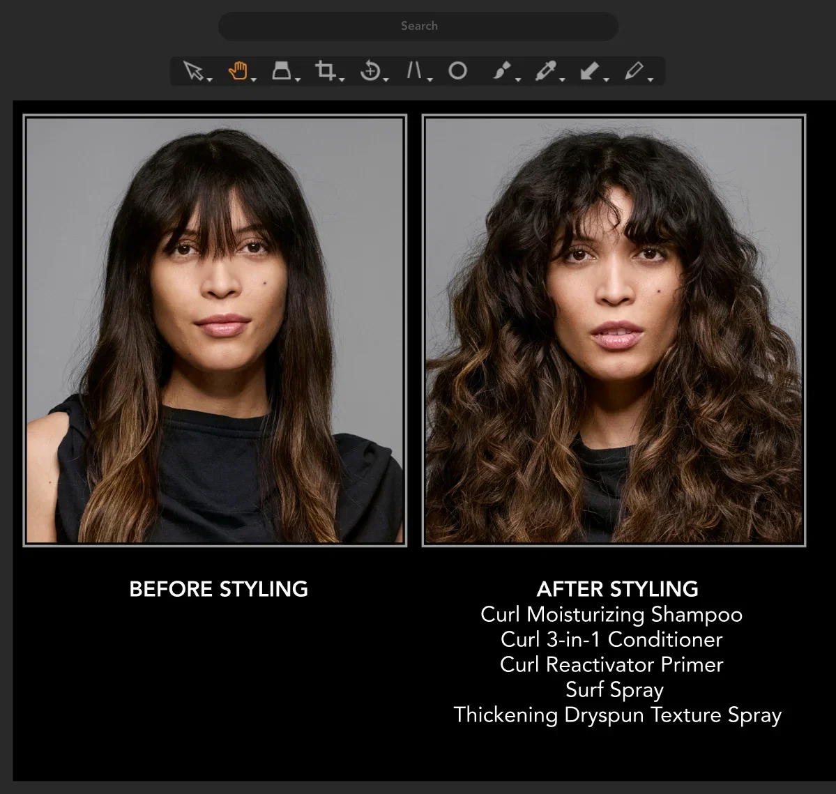 Before Styling | AFTER STYLING Curl Moisturizing Shampoo Curl 3-in-1 Conditioner Curl Reactivator Primer Surf Spray Thickening Dryspun Texture Spray Before Styling | AFTER STYLING Curl Moisturizing Shampoo Curl 3-in-1 Conditioner Curl Reactivator Primer Surf Spray Thickening Dryspun Texture Spray