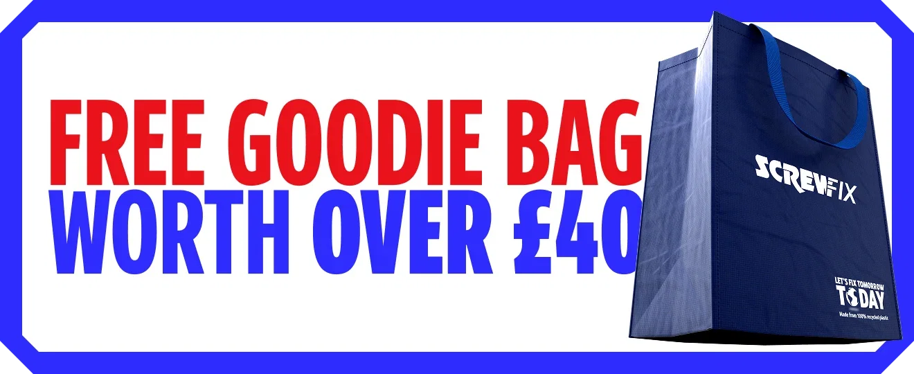 Get a free goodie bag worth £40 when you register*