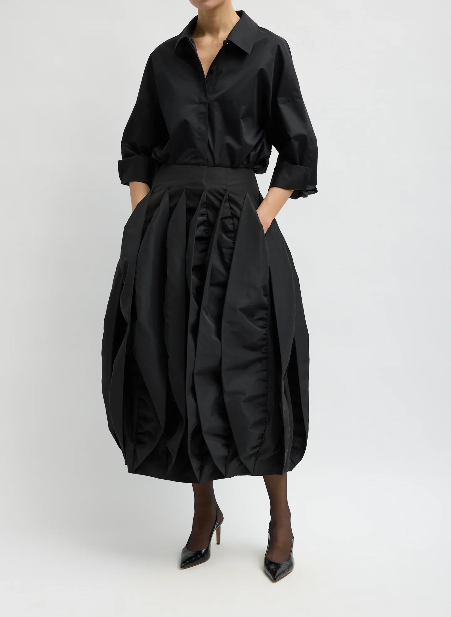 Image of Recycled Italian Sporty Nylon Skirt
