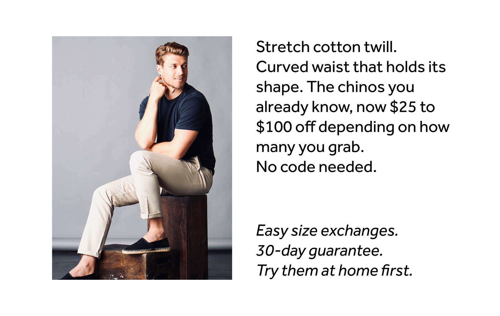 Stretch cotton twill