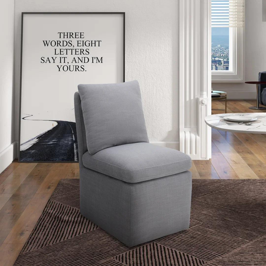 Alayaa Linen Dining Chair