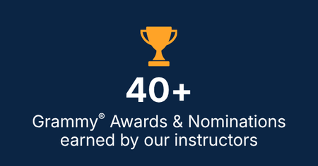 40+ GRAMMY Awards & Nomincations earned by our instructors