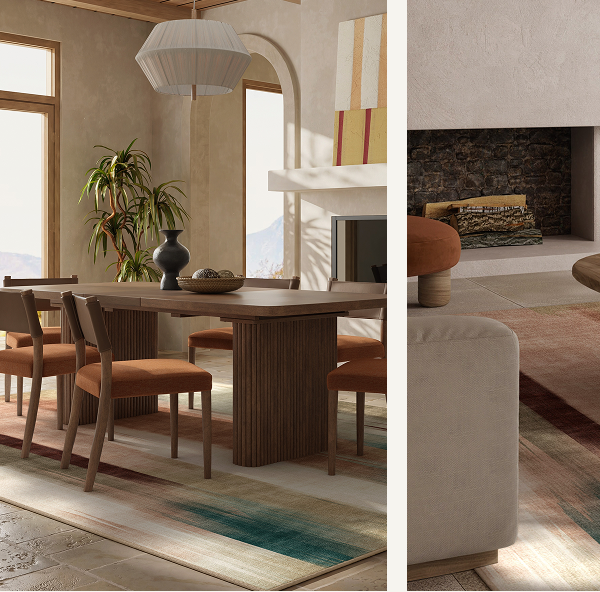Ombre Mirage Terracotta & Teal Rug | Save On This Style 