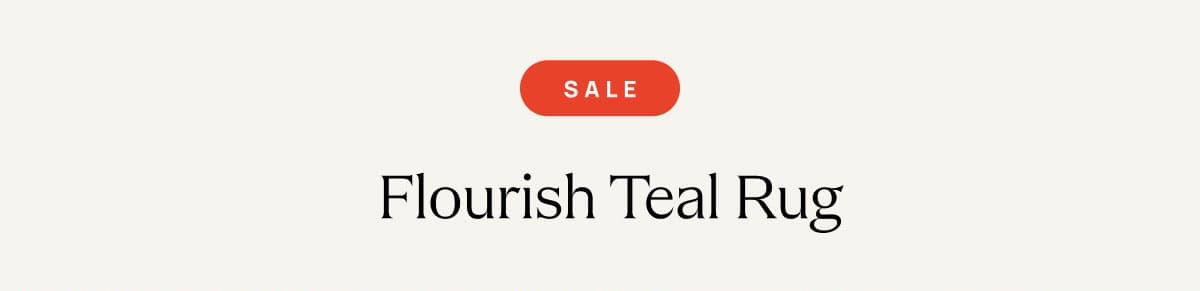 Flourish Teal Rug | Save On This Style 