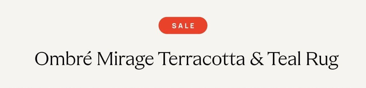 Ombre Mirage Terracotta & Teal Rug | Save On This Style 
